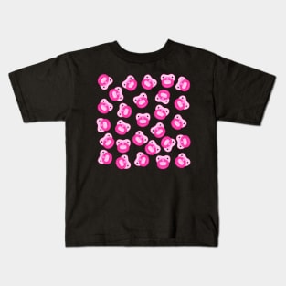 Pink Baby Girl Pacifier Pattern Kids T-Shirt